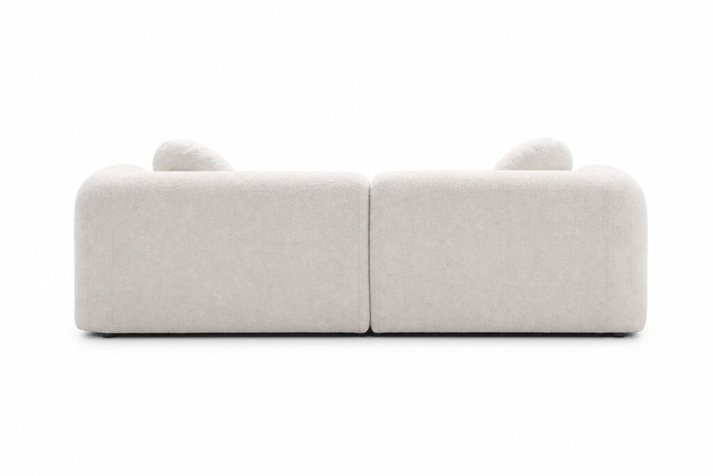 Glynnis 2-Seater Sofa (Sherpa) | Maison Luxe Interiors Rear