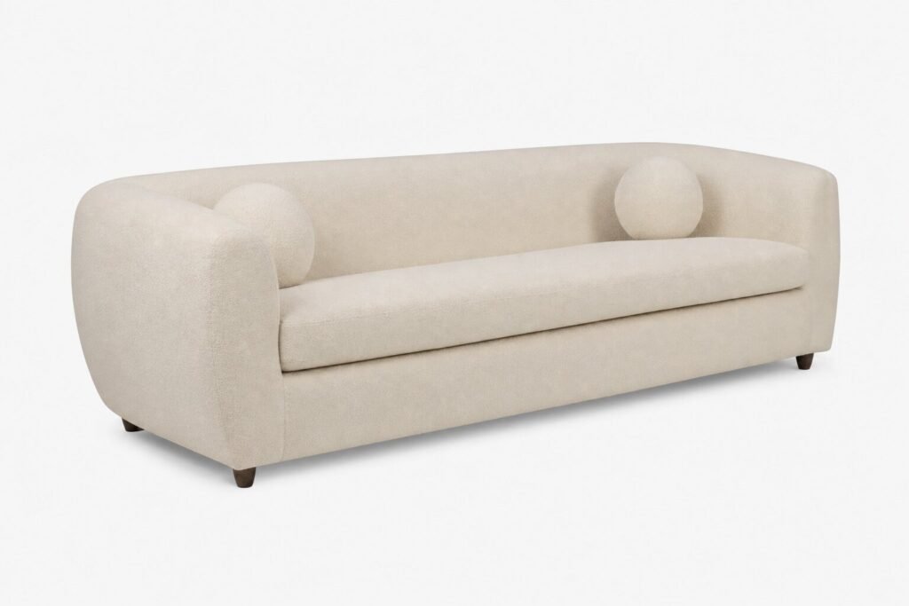 Ellis 4 Seater Couch LuxGuard Boucle Snowdown Nougat Alternate