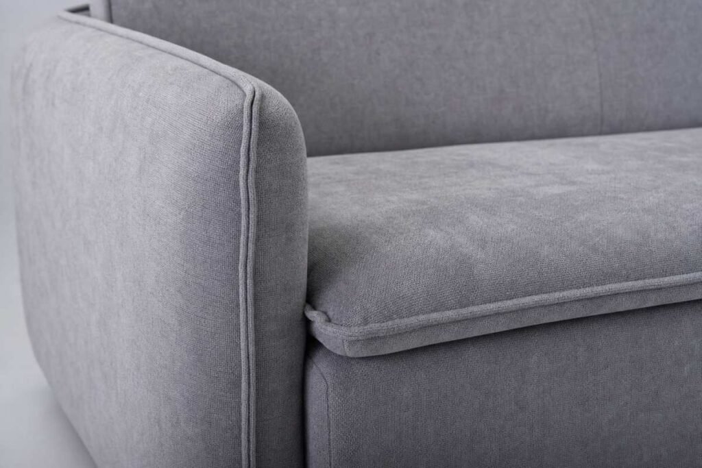 Hudson 3-Seater Sleeper Couch - Slate Closeup