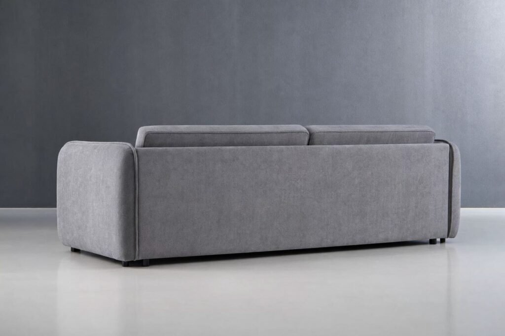 Hudson 3-Seater Sleeper Couch - Slate Rear
