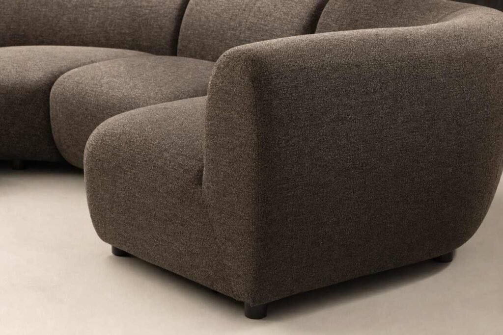 Wentworth Modular L-Shape Couch - Wood Drift Closeup