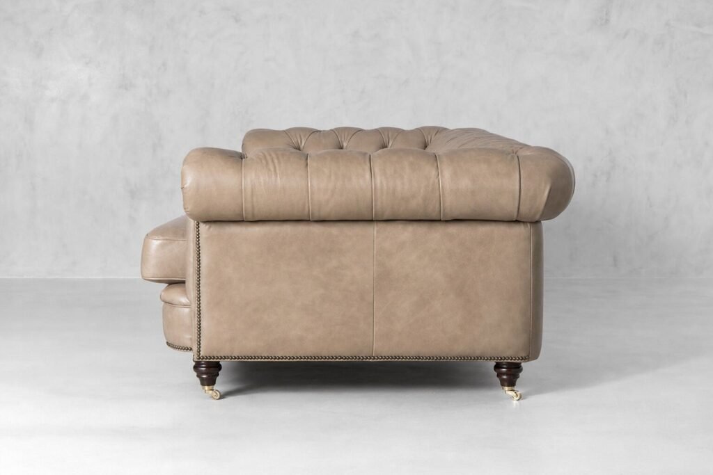 Jefferson Leather Lounge Suite - Smoke Side