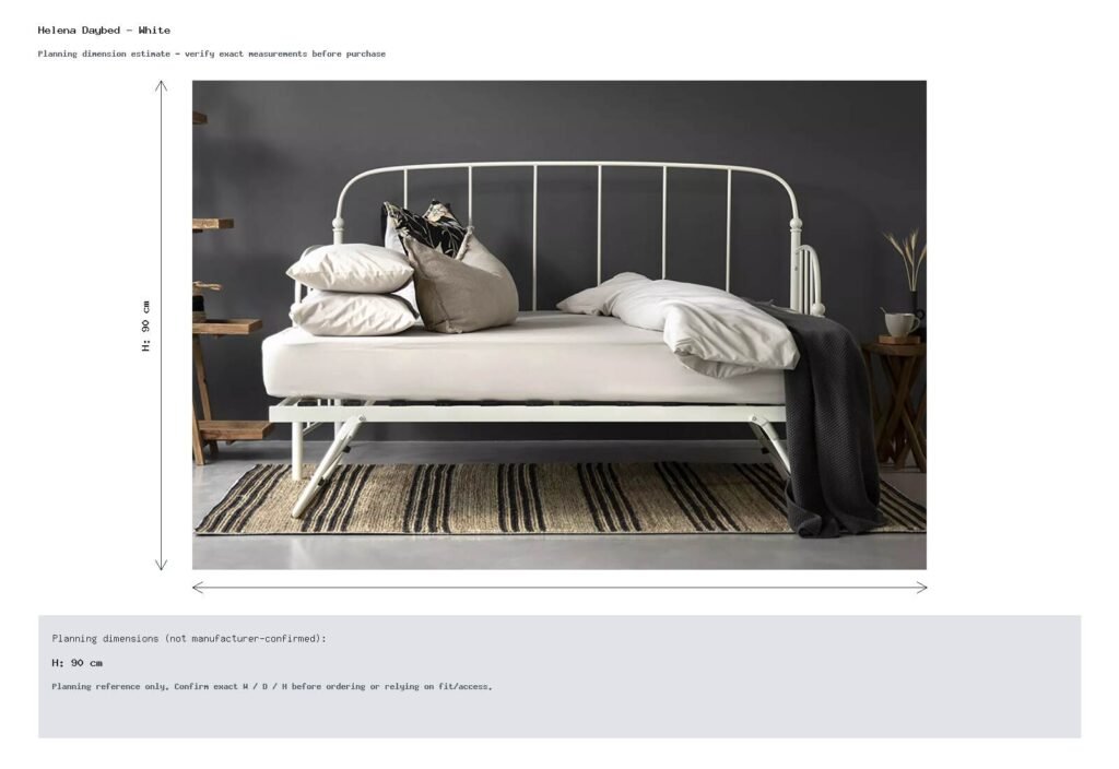 Helena Daybed - White Dimension