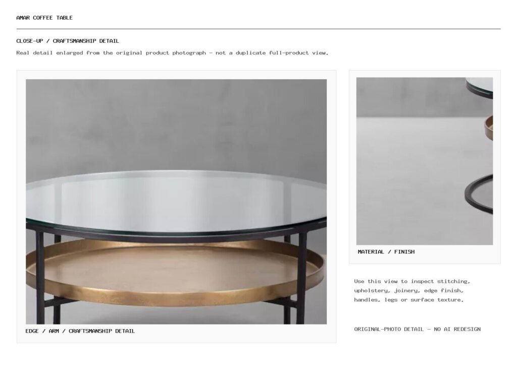 Amar Coffee Table Closeup