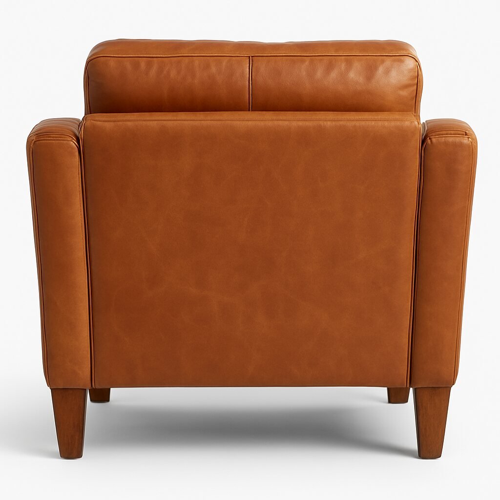 Granger Leather Armchair - Vintage Tan Rear