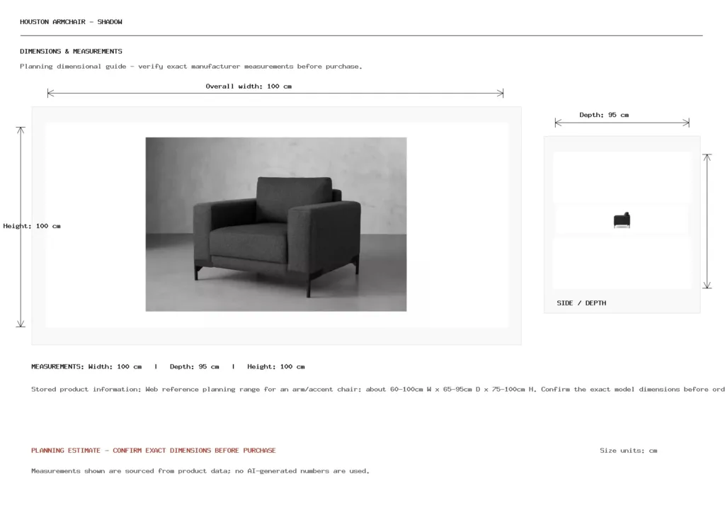Houston Armchair - Shadow Dimension