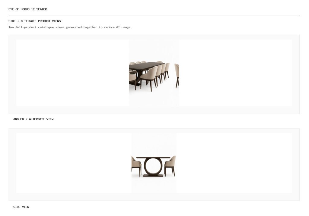 Eye of Horus 12 Seater angled alternate and side product views