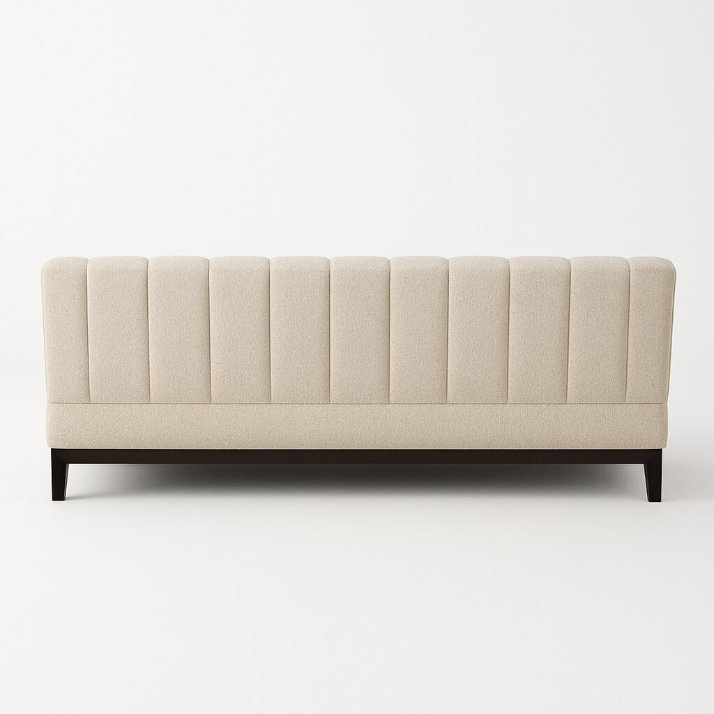 Pearl Flutted Chaise Rear