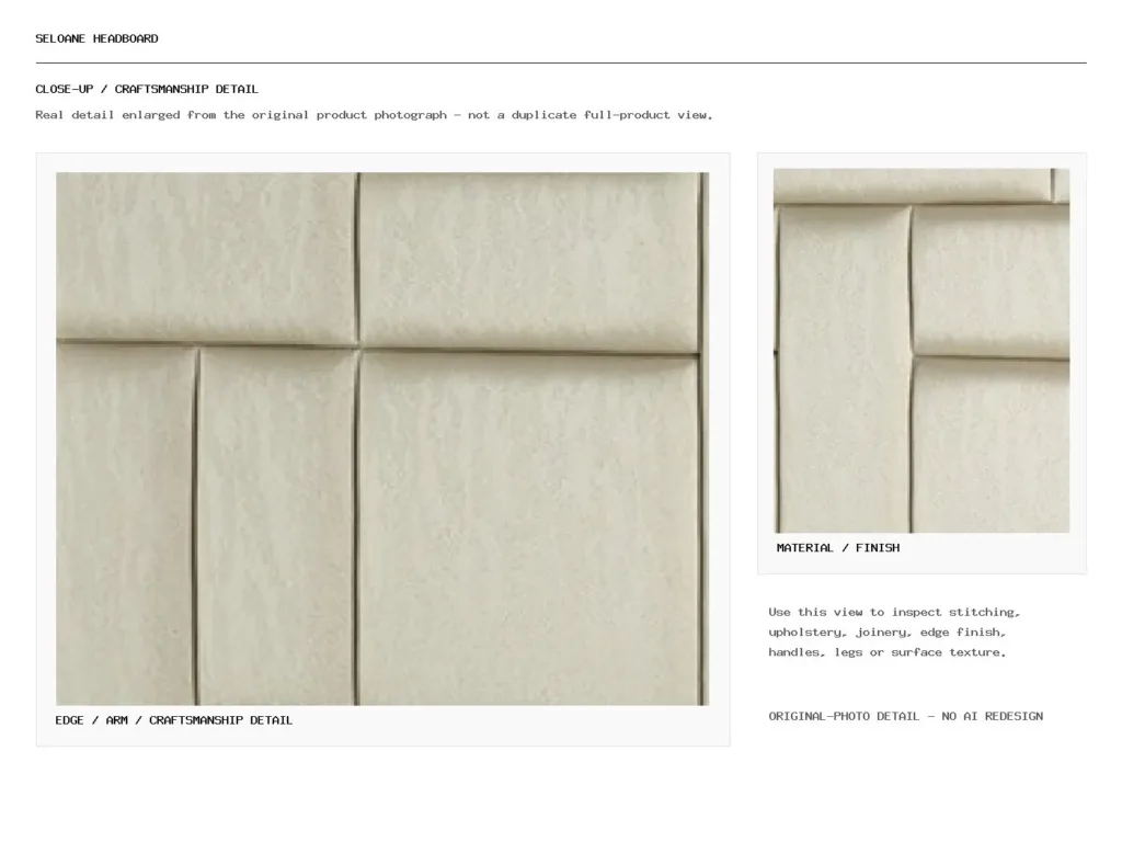 Seloane Headboard Closeup