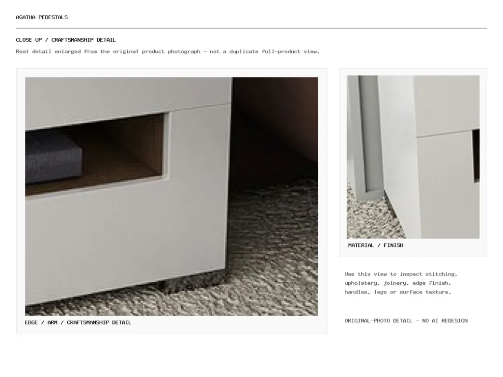 Agatha Pedestals Closeup