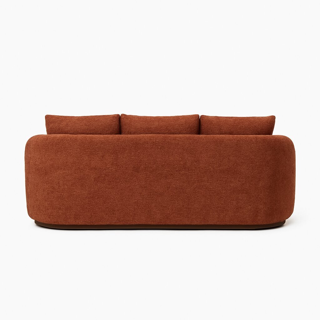 Vianno Sculptured Corner Textured Rust Rear
