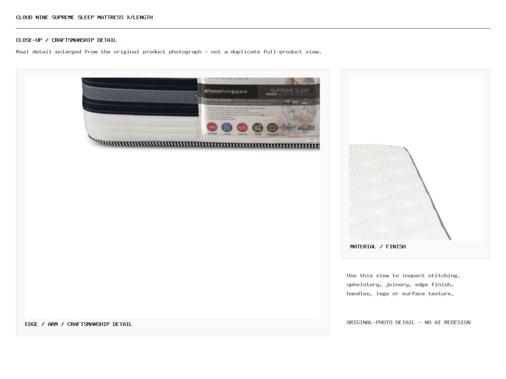 cloud nine supreme sleep mattress x/length Closeup