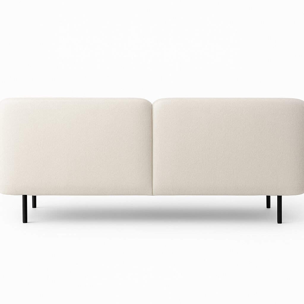 SOPHIA Modern Minimalist Sofa | Luxury Curved Upholstered Couch Rear