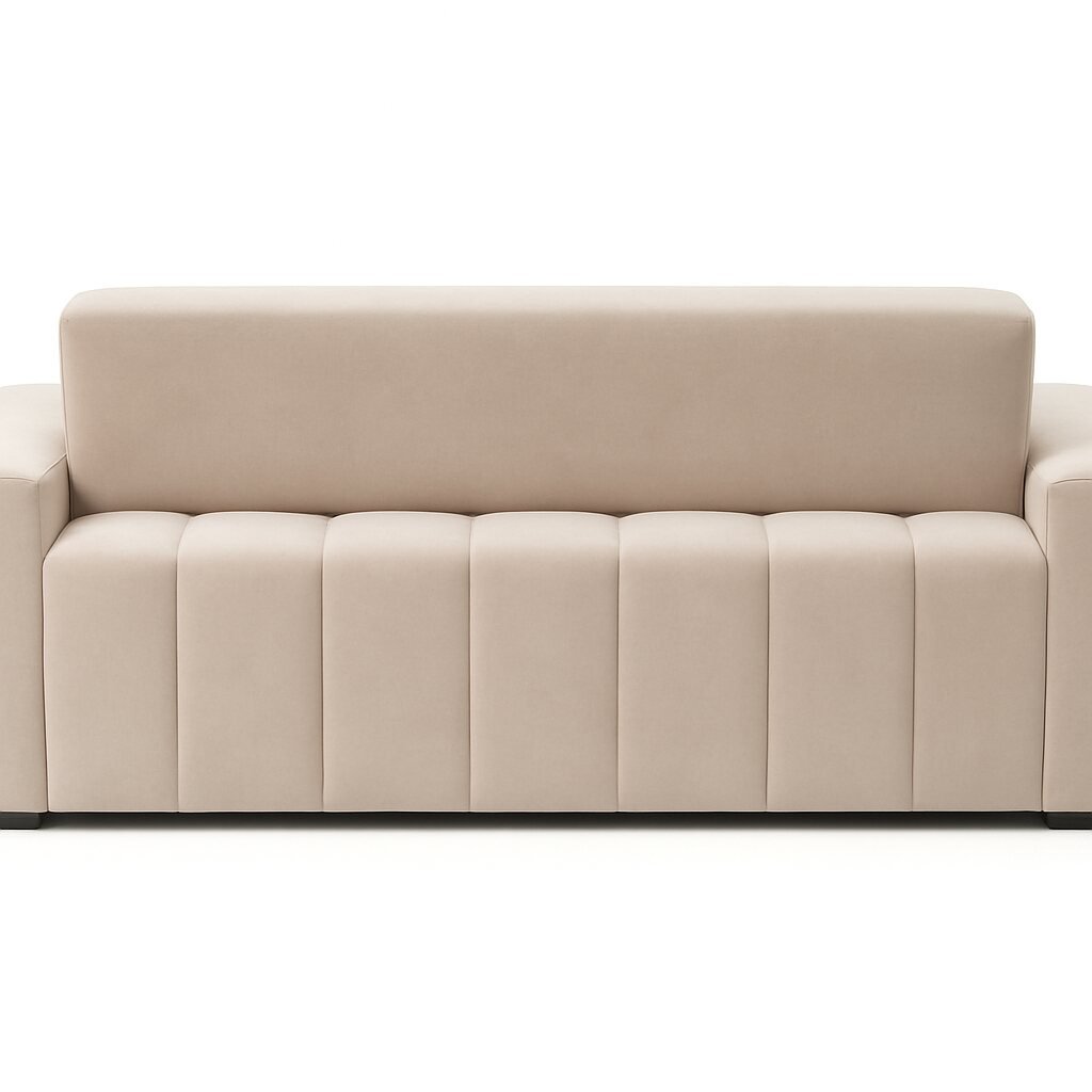 Zack Cinema Couch | Luxury Home Theater Sofa with Wide Armrests Rear