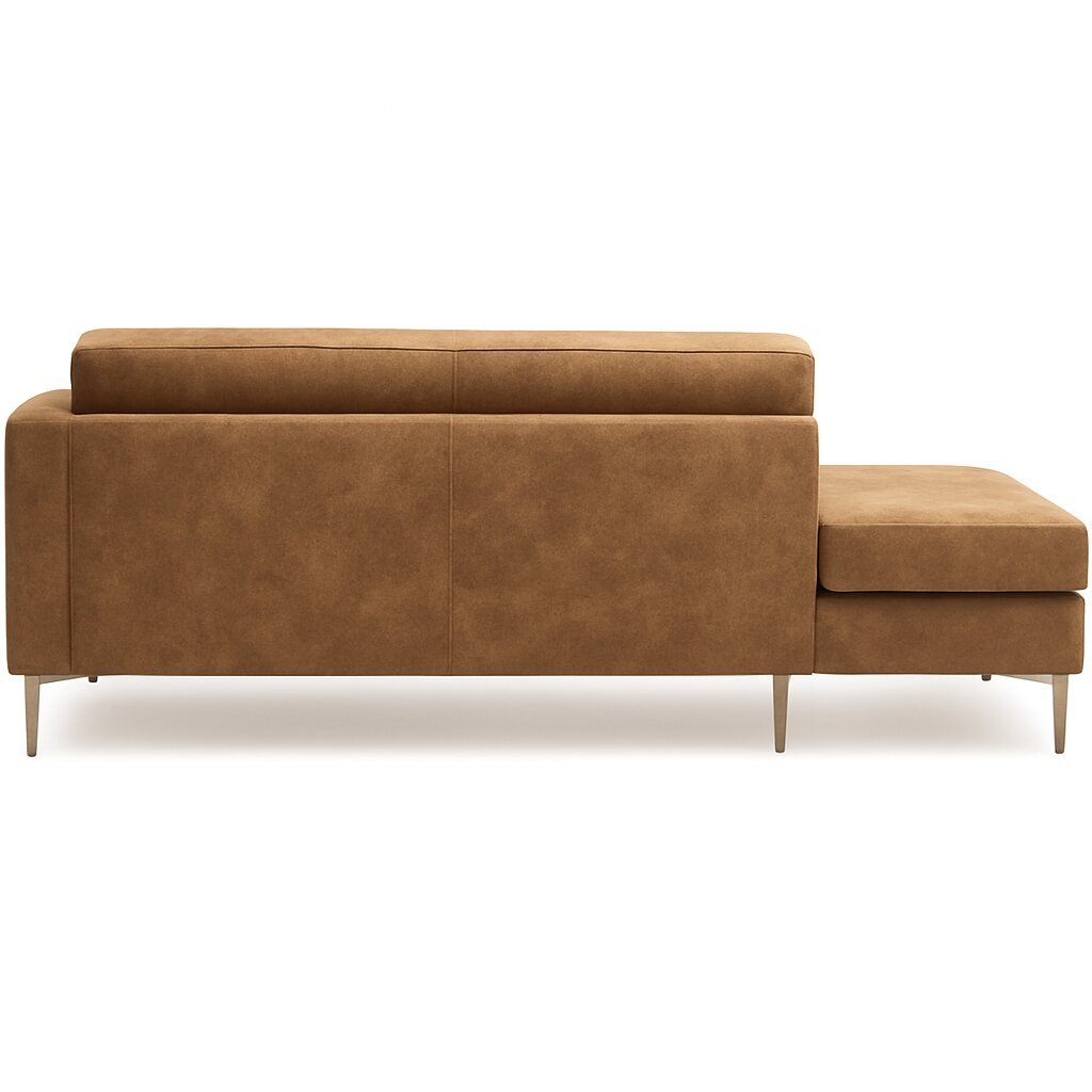 Lifestyle Brown Universal 3 Seater With Ottoman Couch Set Col Tb23 Rear