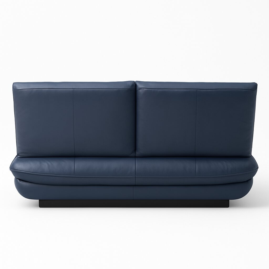 Lifestyle Armless Leather Sleeper Couch Rear