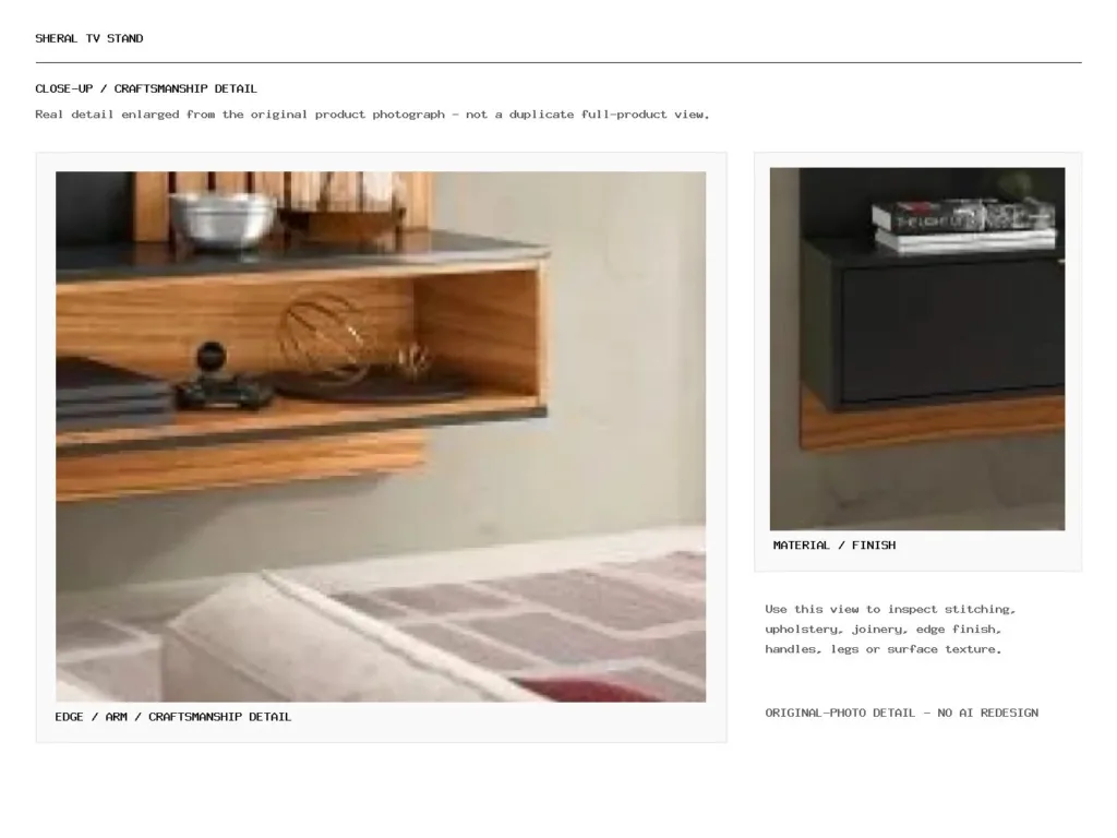 Sheral TV Stand Closeup