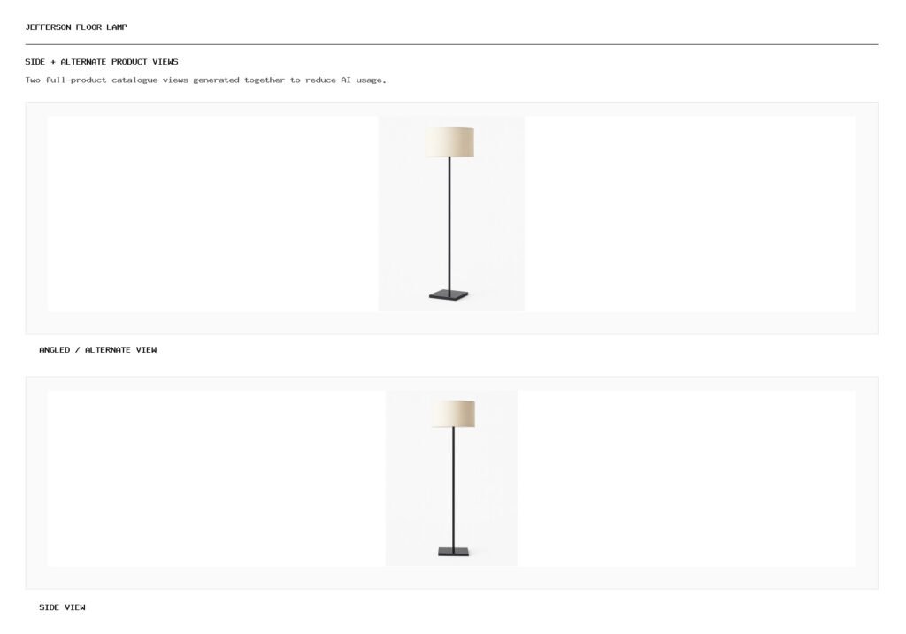 Jefferson Floor Lamp angled alternate and side product views
