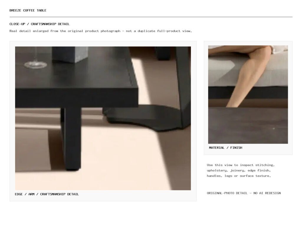 BREEZE Coffee Table Closeup