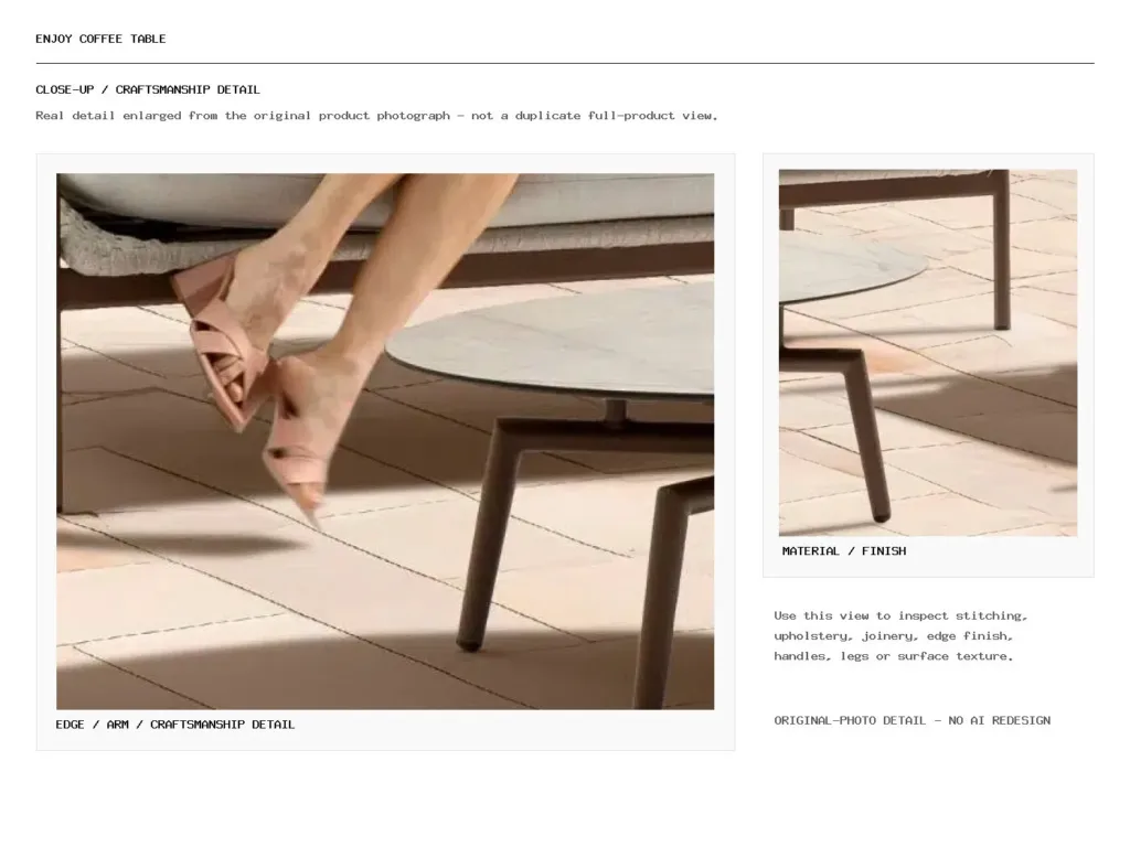 ENJOY Coffee Table Closeup
