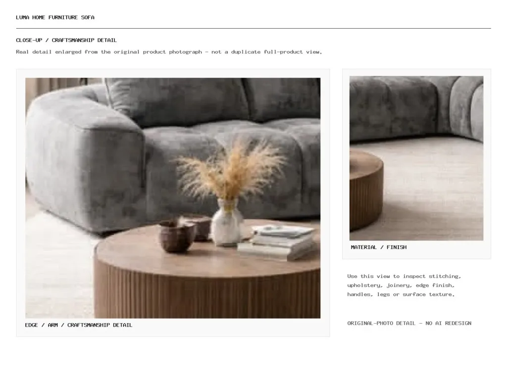 SA Home Furniture Sofa Closeup