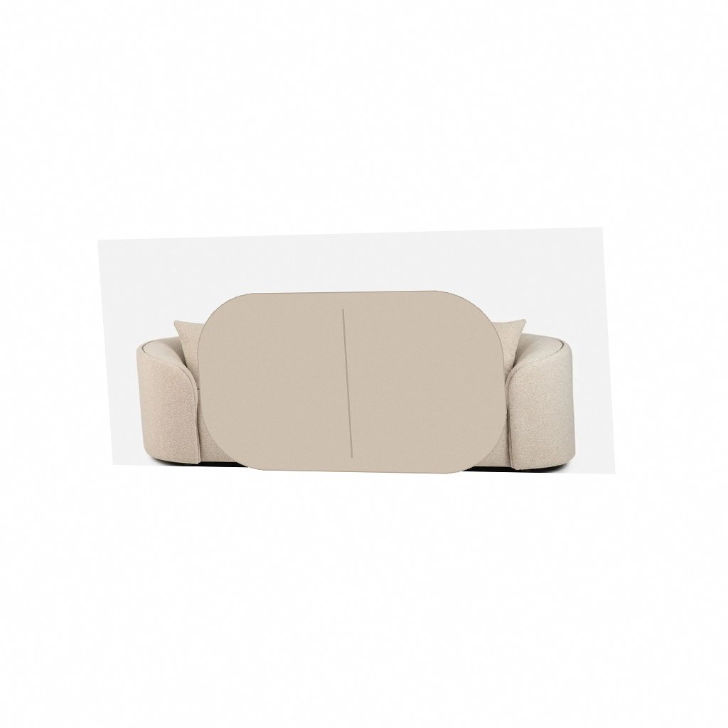 Asante 3 Seater Couch Cloud Natural Rear