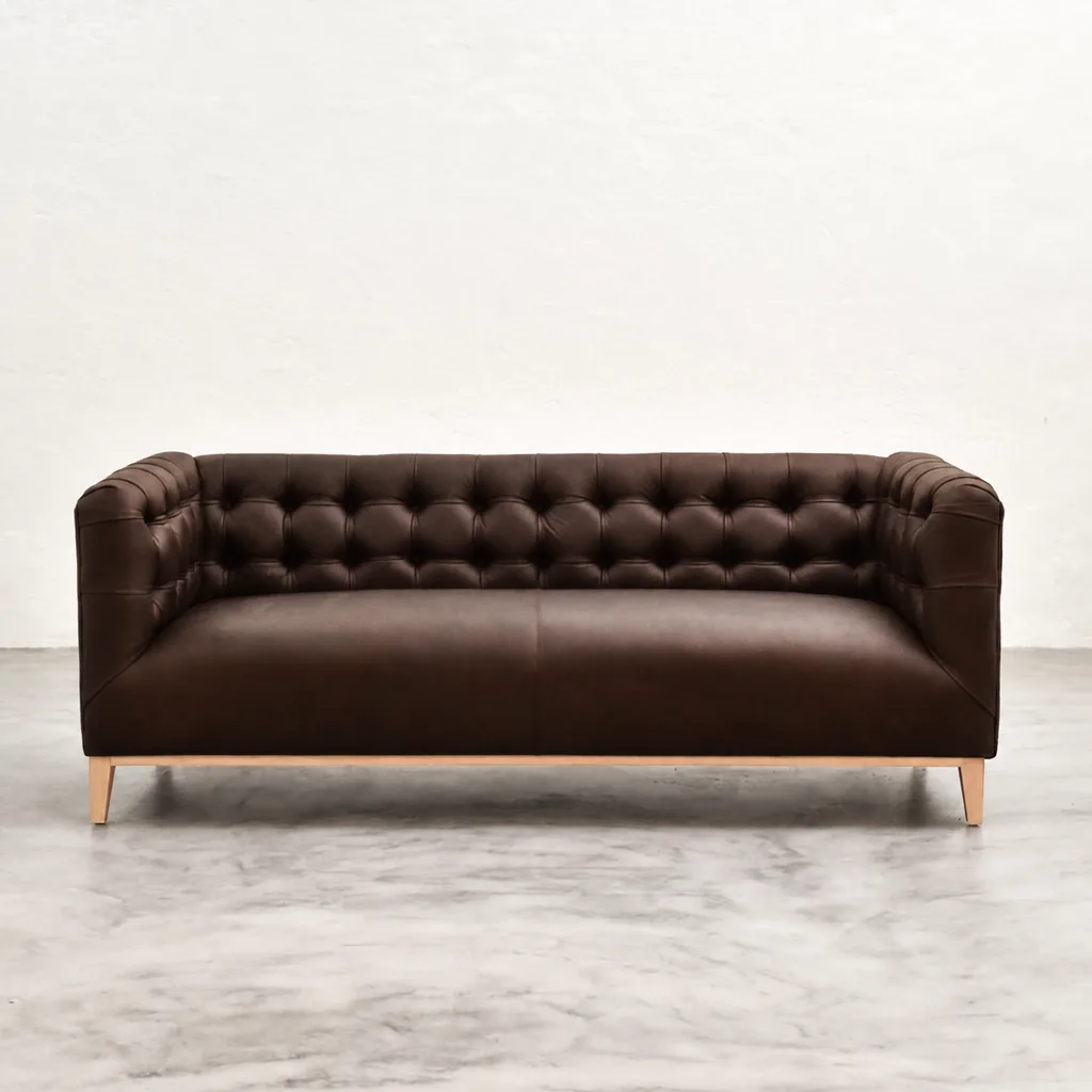 Barkly 3 Seater Leather Couch