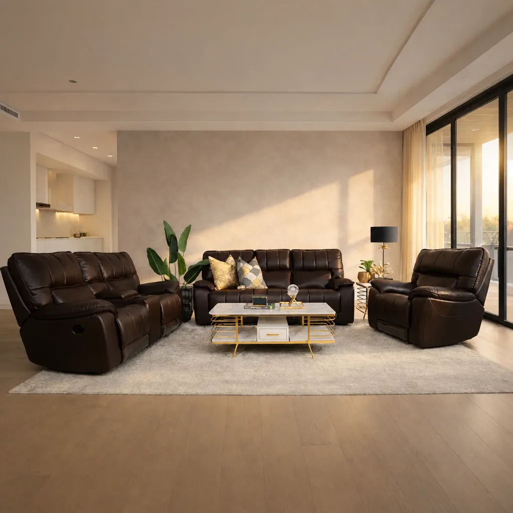 Bentley 3+2+1 Leather Recliner Home Theatre Suite