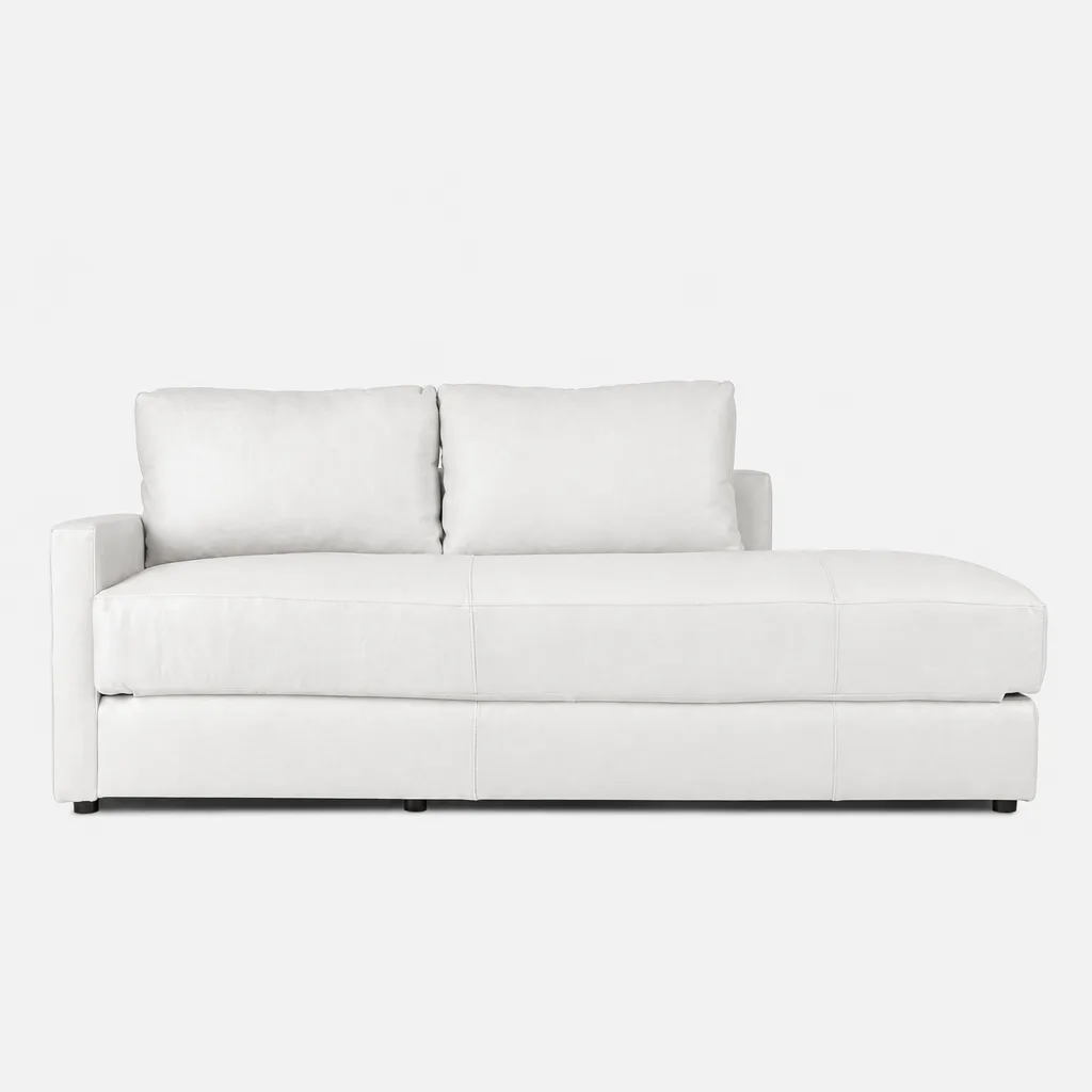 Delia Leather Sleeper Couch Codiac Taupe
