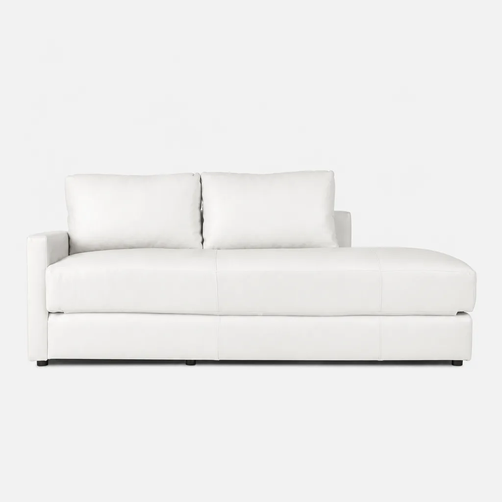 Delia Leather Sleeper Couch Codiac Taupe