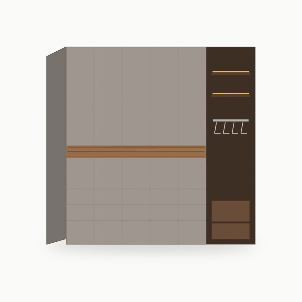 DOMENICO ELITE PANEL WARDROBE Alternate