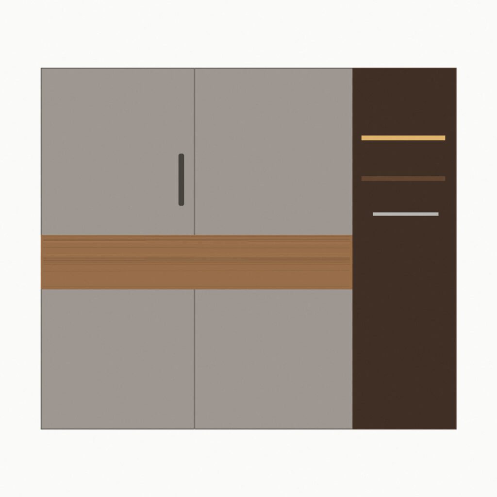 DOMENICO ELITE PANEL WARDROBE Closeup