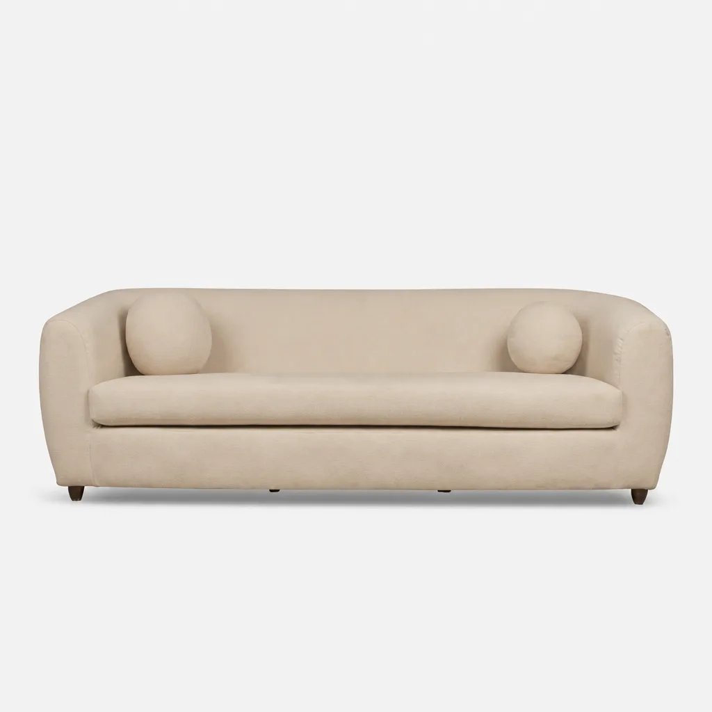 Ellis 4 Seater Couch LuxGuard Boucle Snowdown Nougat