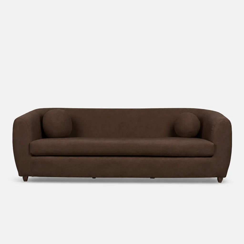 Ellis 4 Seater Couch LuxGuard Boucle Snowdown Nougat