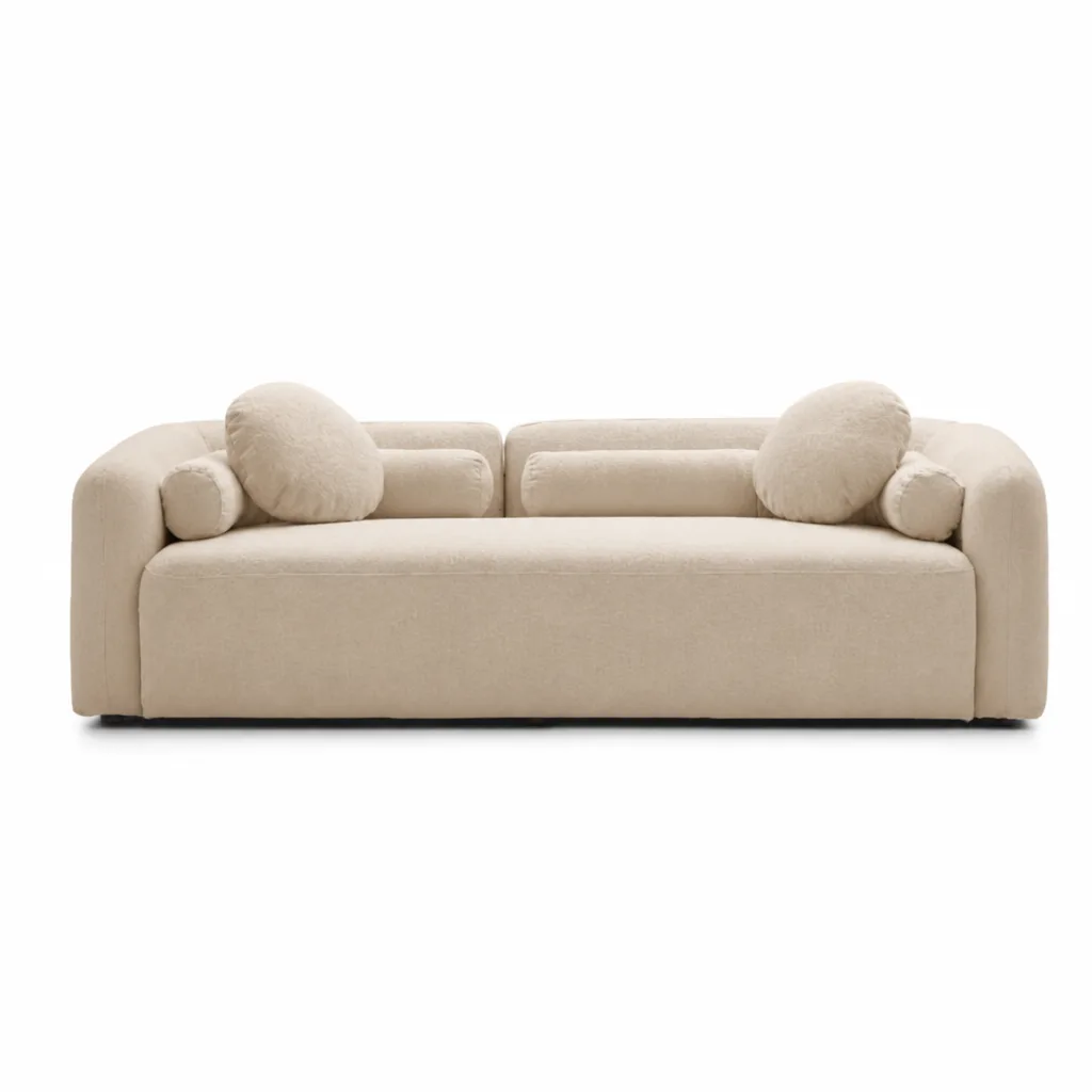 Glynnis 2 Seater Sofa (Sherpa) | Maison Luxe Interiors