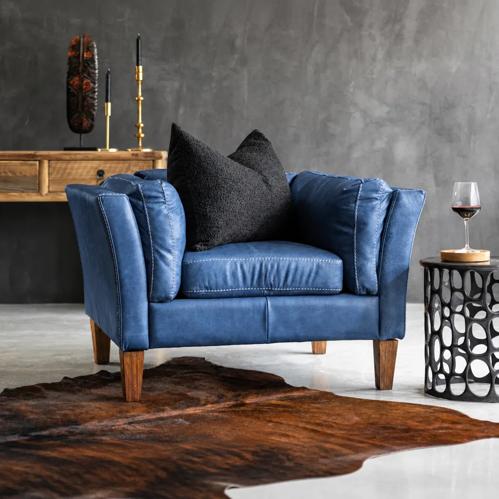 Granger Leather Armchair – Vintage Tan