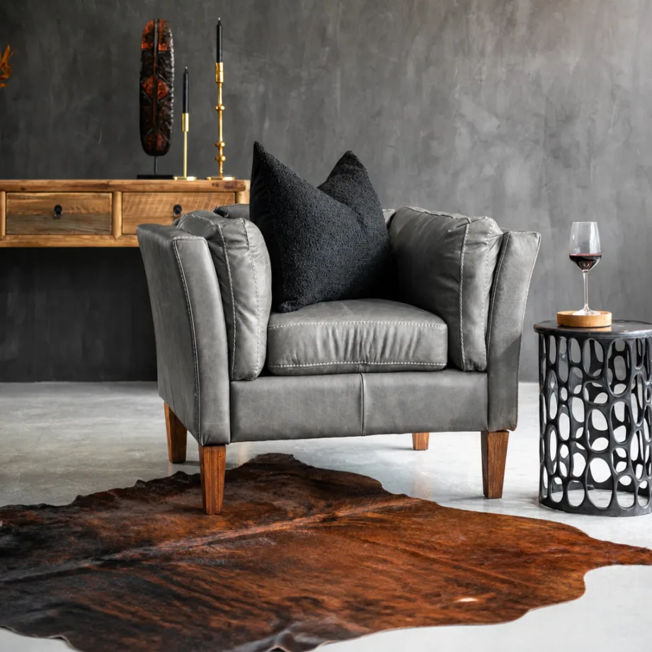 Granger Leather Armchair – Vintage Tan