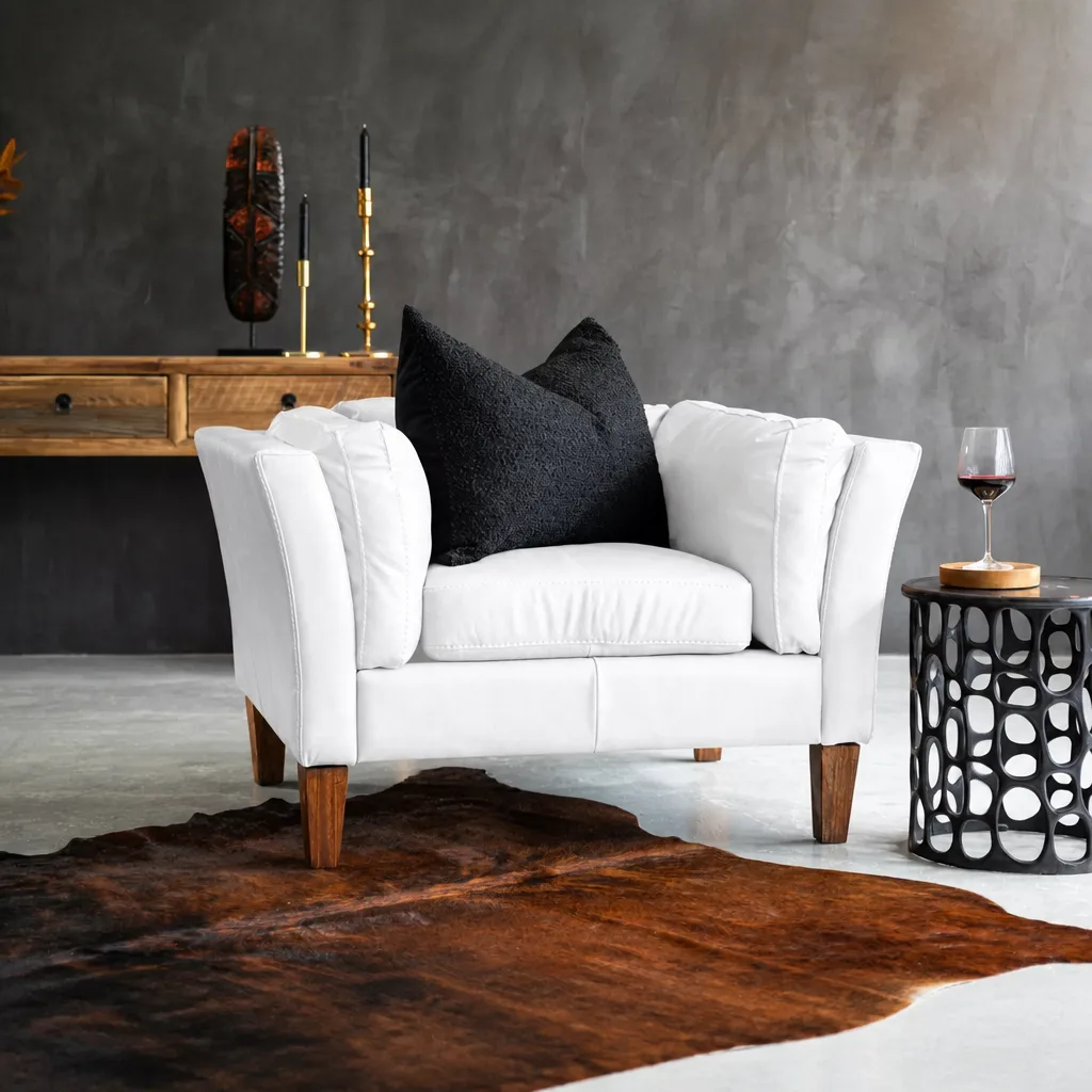 Granger Leather Armchair – Vintage Tan