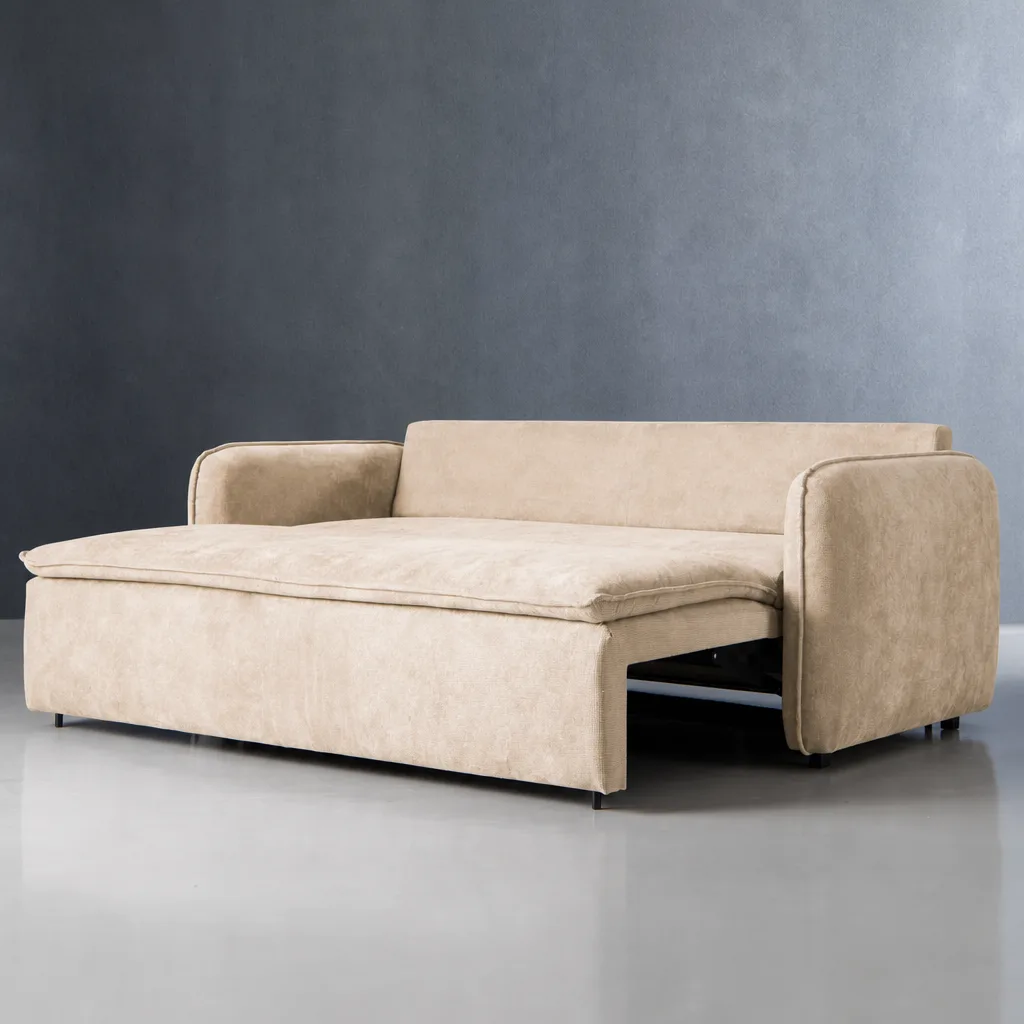 Hudson 3 Seater Sleeper Couch – Slate