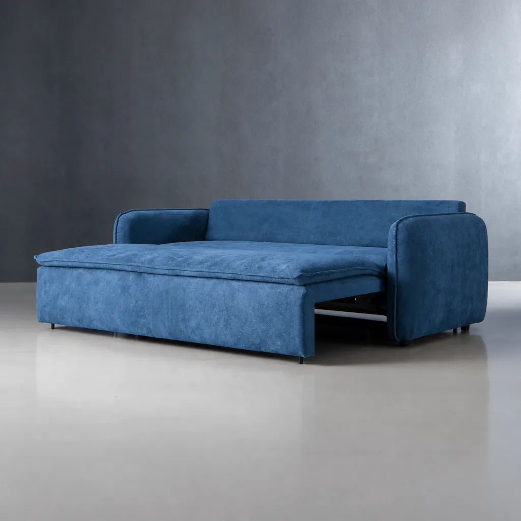 Hudson 3 Seater Sleeper Couch – Slate
