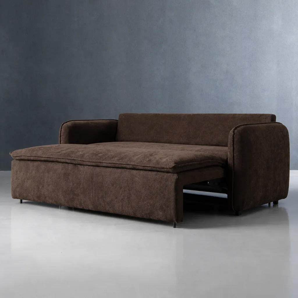 Hudson 3 Seater Sleeper Couch – Slate