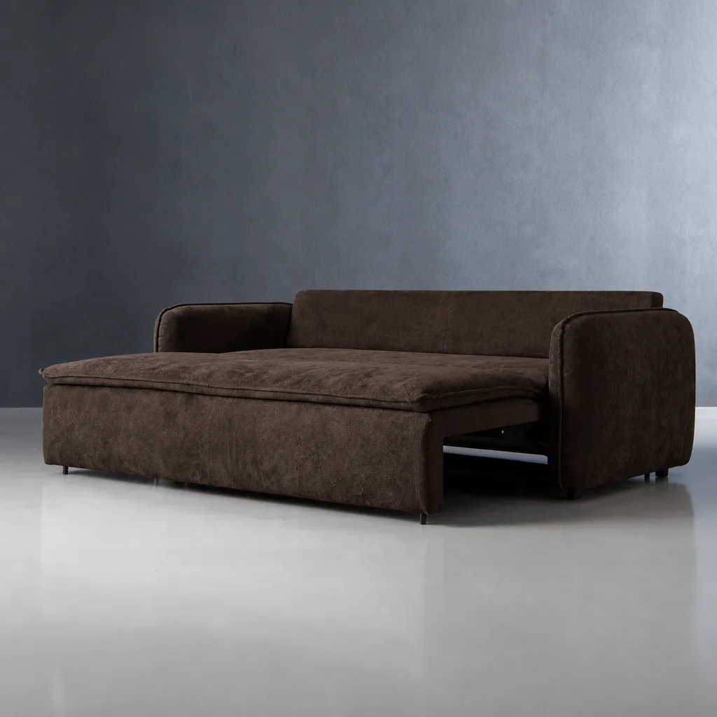 Hudson 3 Seater Sleeper Couch – Slate