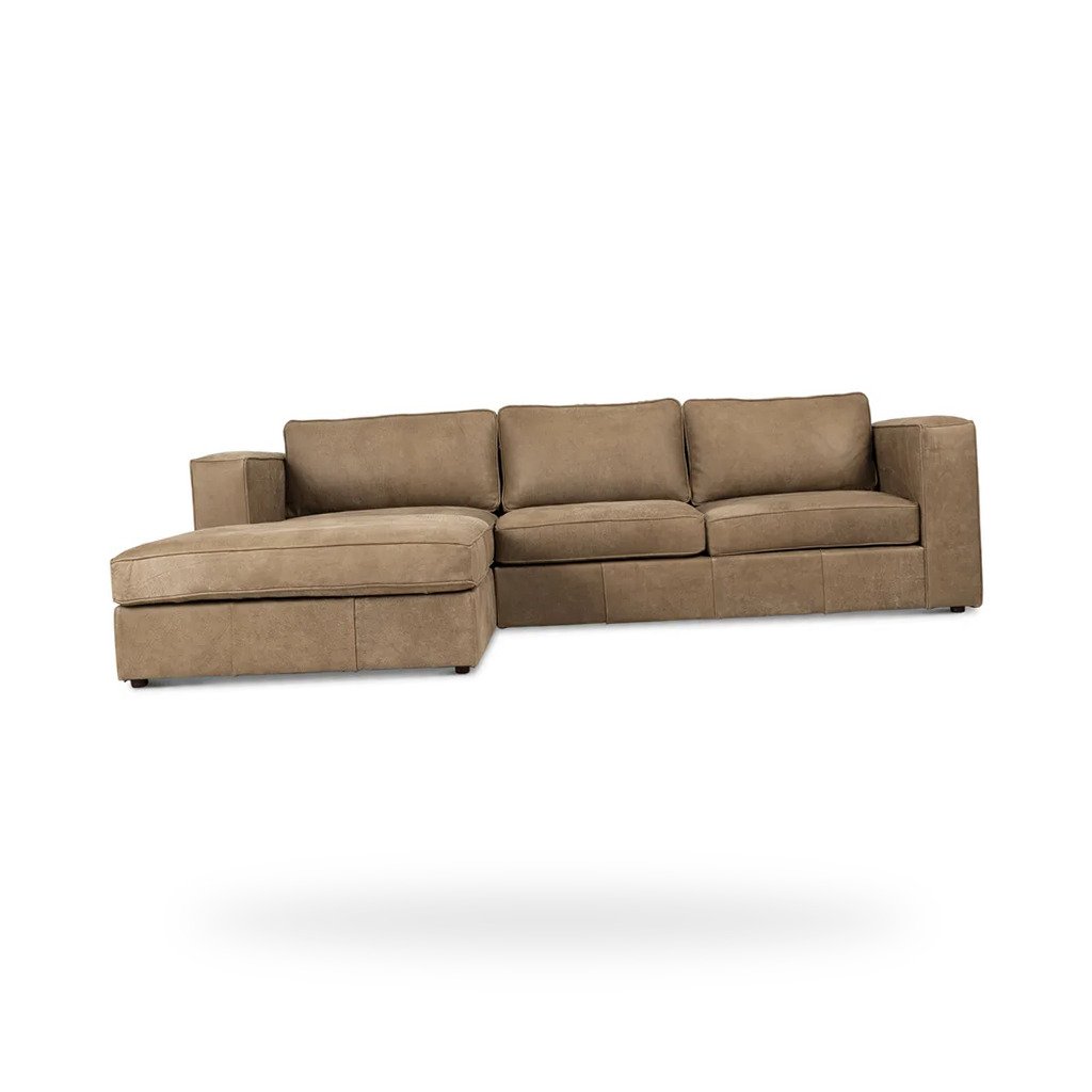 Huxley Corner Couch Kalahari Leather Brown Alternate