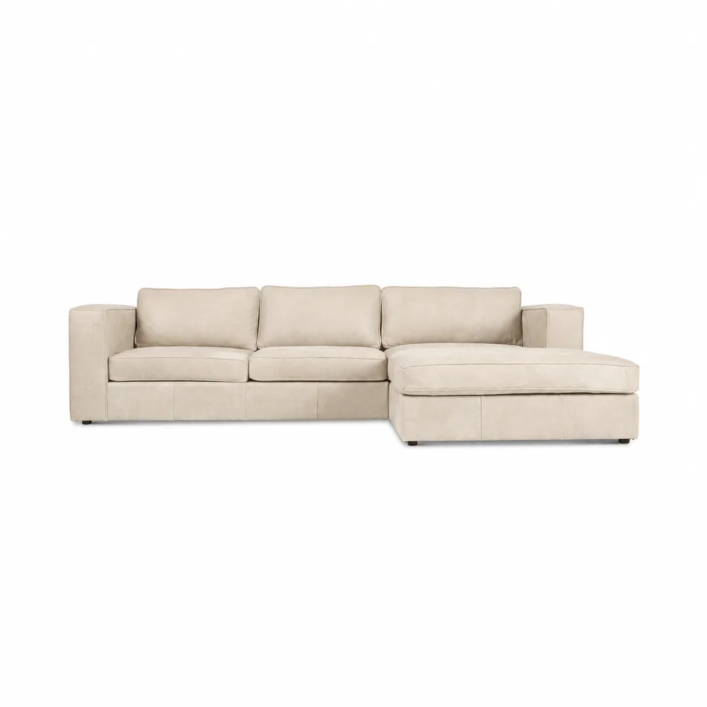 Huxley Corner Couch Kalahari Leather Brown