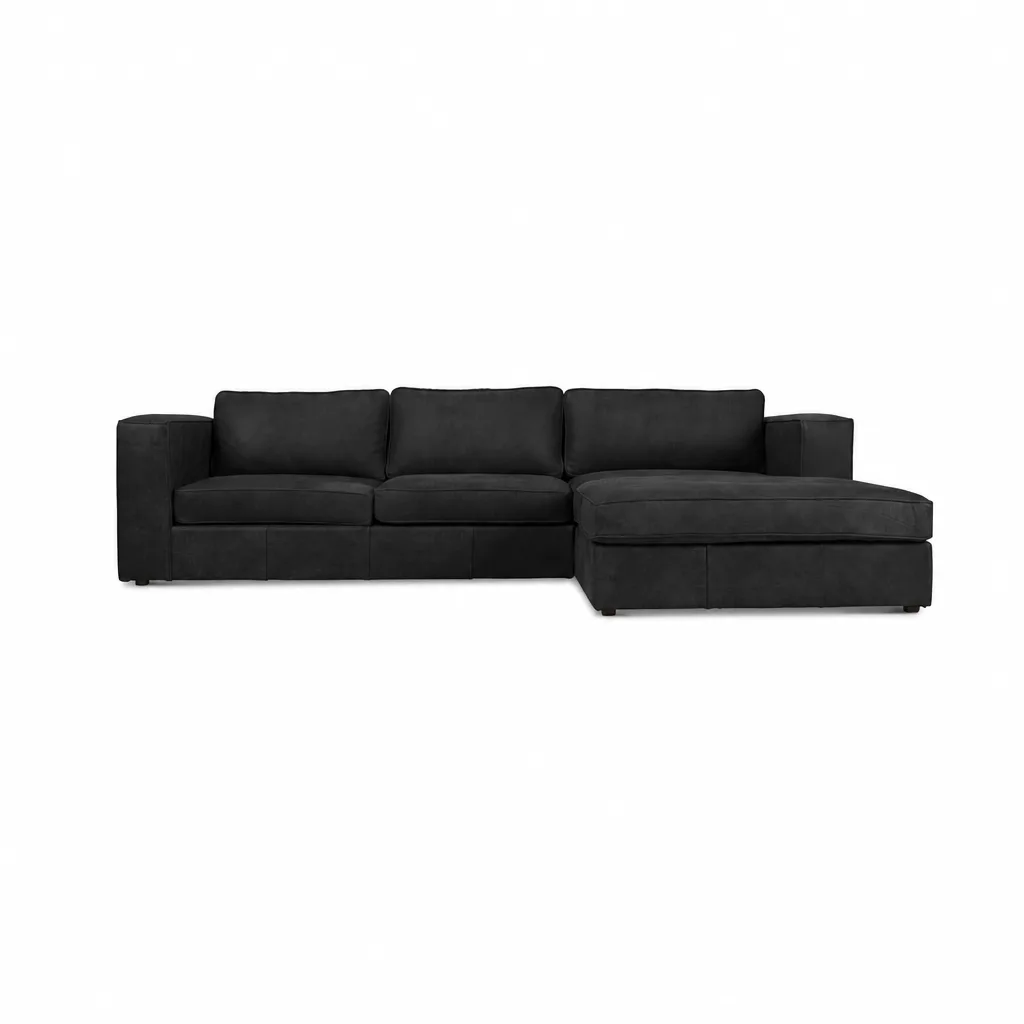 Huxley Corner Couch Kalahari Leather Brown