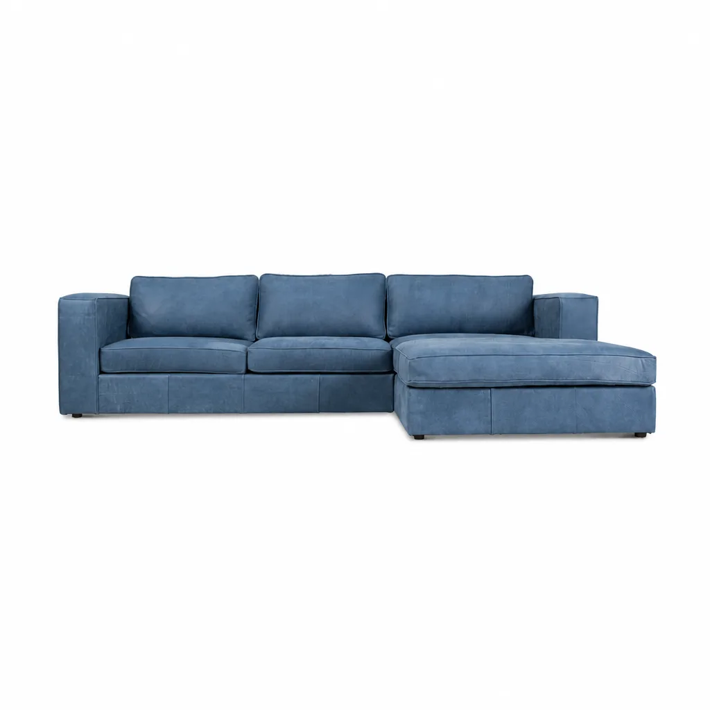 Huxley Corner Couch Kalahari Leather Brown