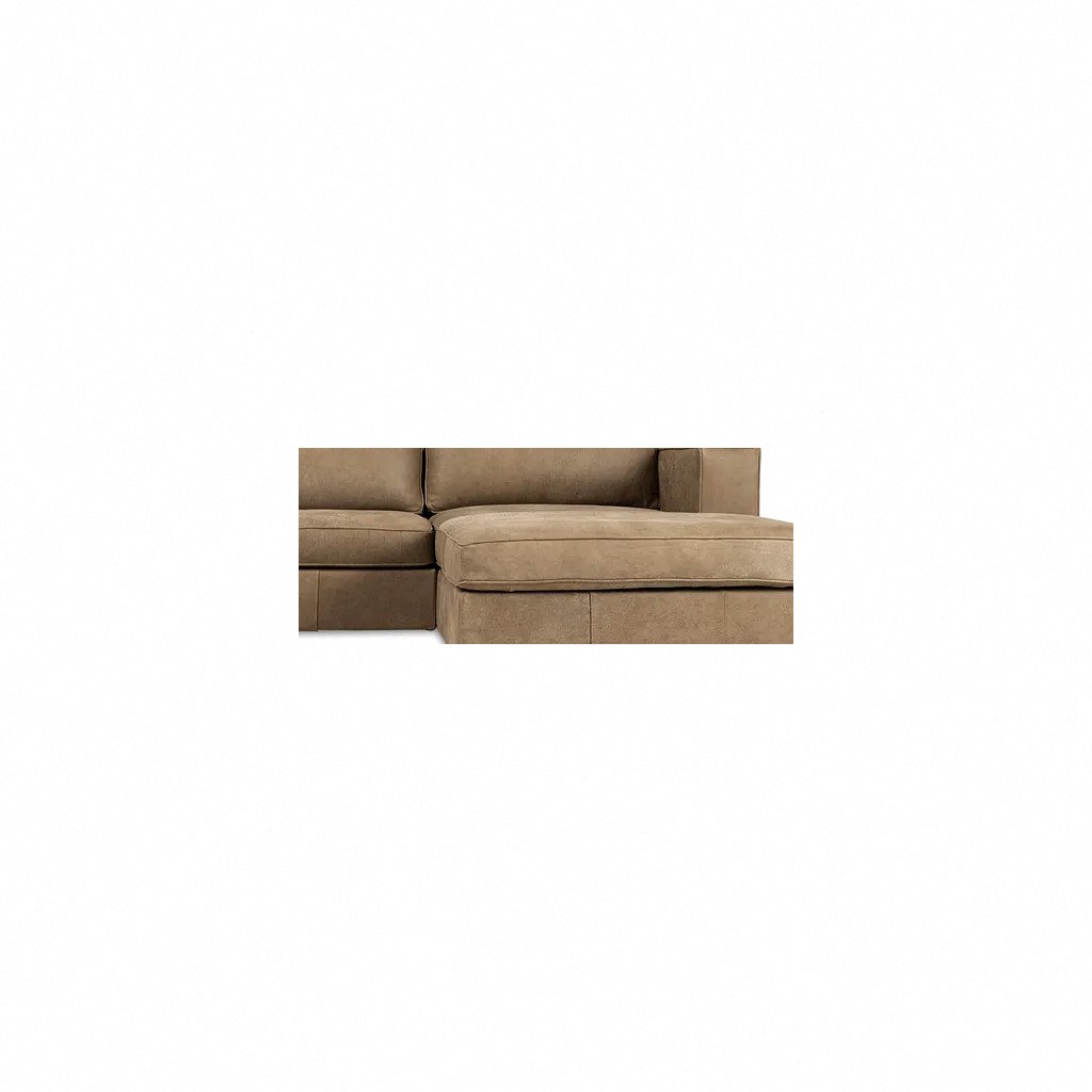Huxley Corner Couch Kalahari Leather Brown Closeup