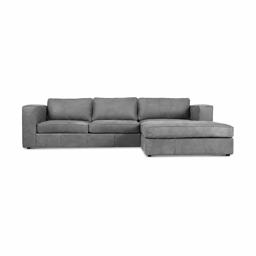 Huxley Corner Couch Kalahari Leather Brown