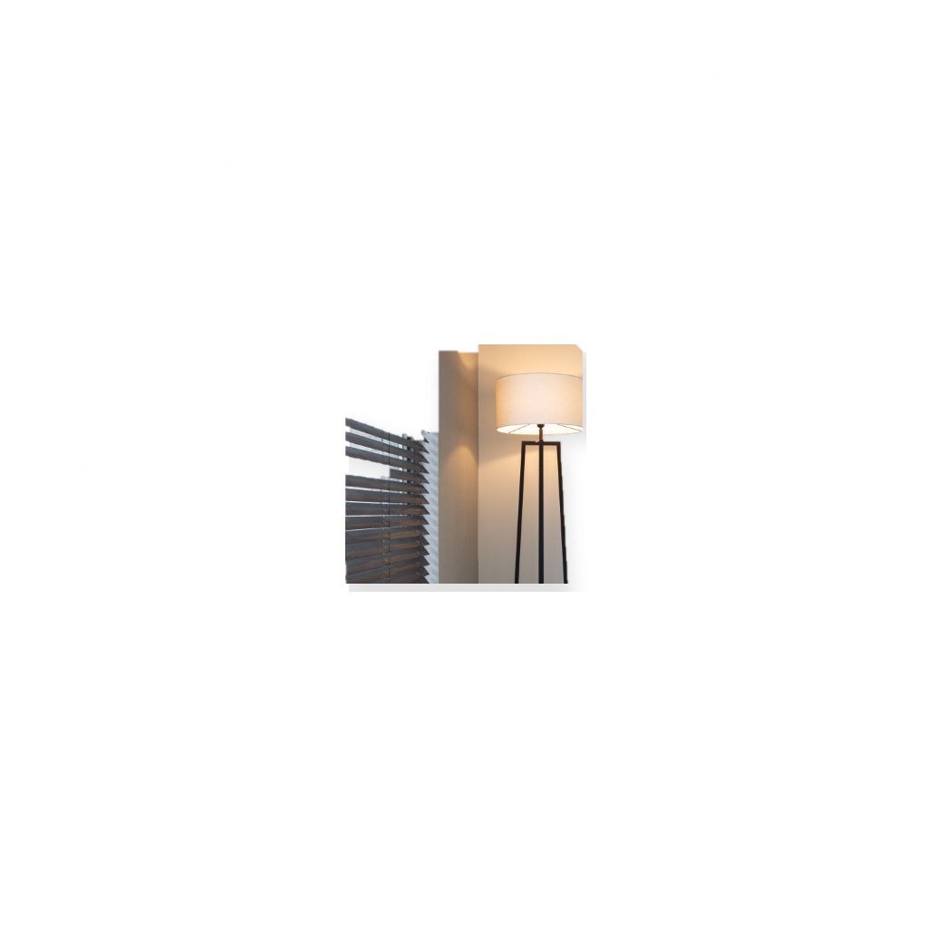 Janine White Head Lampshade Lamp Closeup