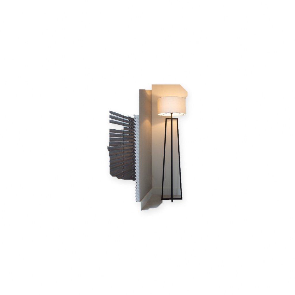 Janine White Head Lampshade Lamp Side